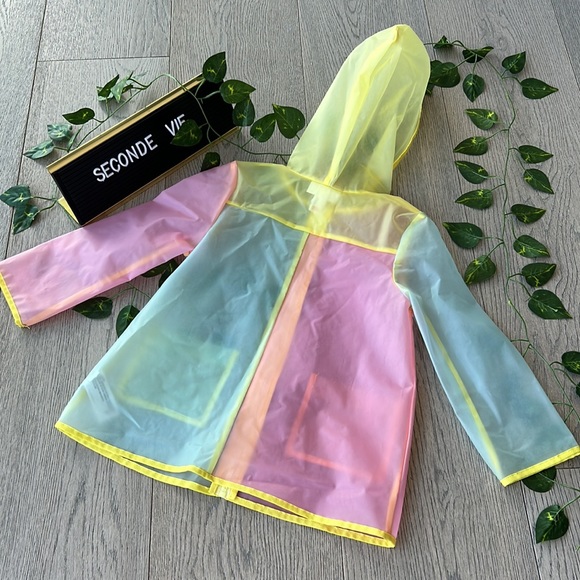 Multicoloured sheer raincoat for toddler - Picture 2 of 5